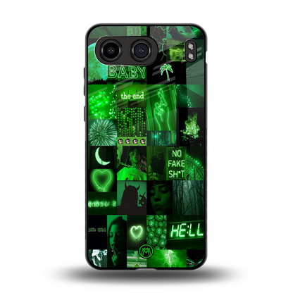 black green aesthetic collage back phone cover | glass case for oneplus nord 4