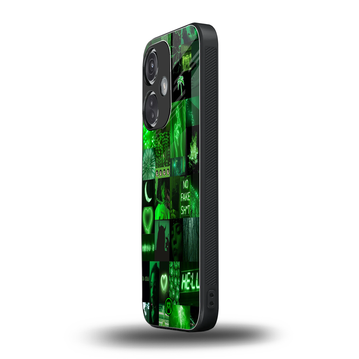 black green aesthetic collage back phone cover | glass case for oneplus nord ce 3
