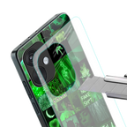 black green aesthetic collage back phone cover | glass case for oneplus nord ce 3