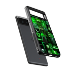 black green aesthetic collage back phone cover | glass case for google pixel 6