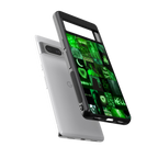 black green aesthetic collage back phone cover | glass case for google pixel 7 pro