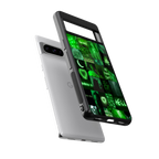 black green aesthetic collage back phone cover | glass case for google pixel 8 pro