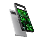 black green aesthetic collage back phone cover | glass case for Google Pixel 8