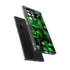 black green aesthetic collage back phone cover | glass case for samsung galaxy s24 ultra