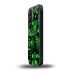 black green aesthetic collage back phone cover | glass case for samsung galaxy s25 plus