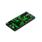black green aesthetic collage back phone cover | glass case for samsung galaxy s24 fe