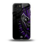 black panther superhero back phone cover | glass case for iphone 13 mini