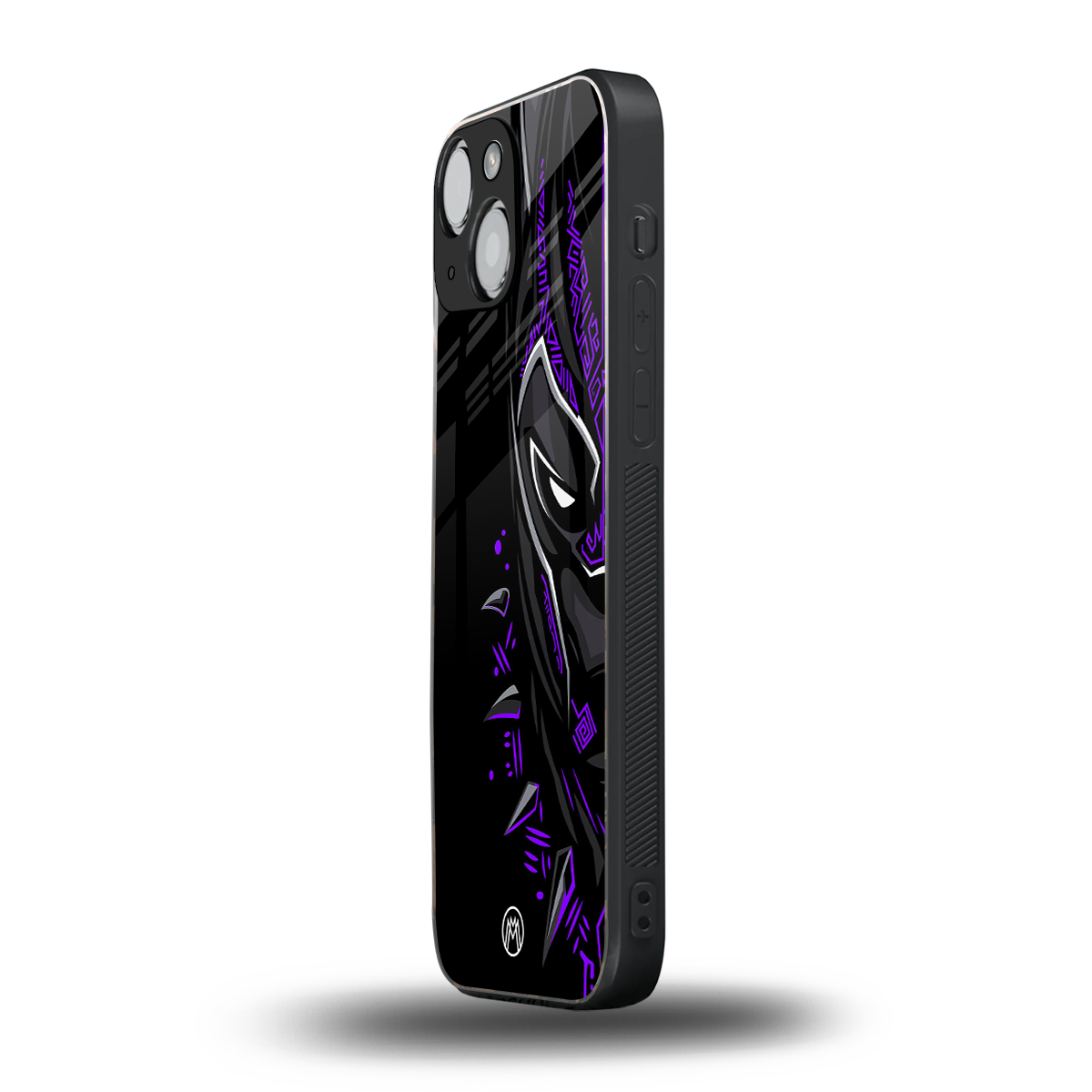 black panther superhero back phone cover | glass case for iphone 13 mini