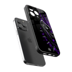 black panther superhero back phone cover | glass case for iphone 13 pro