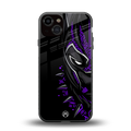 black panther superhero back phone cover | glass case for iphone 13