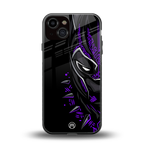 black panther superhero back phone cover | glass case for iphone 13