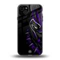 black panther superhero back phone cover | glass case for iphone 15 plus