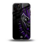 black panther superhero back phone cover | glass case for iphone 15 plus