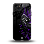 black panther superhero back phone cover | glass case for iphone 15