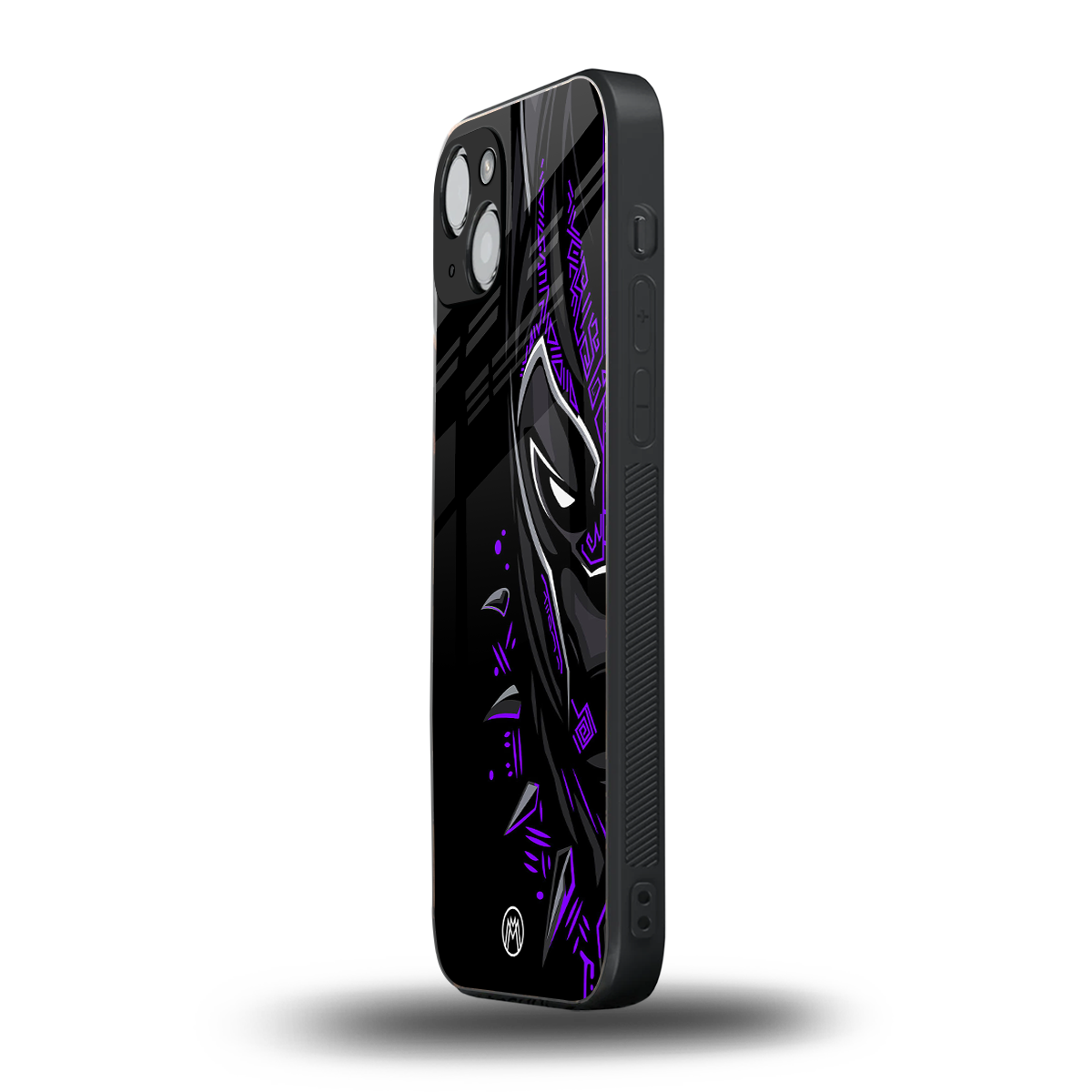 black panther superhero back phone cover | glass case for iphone 15