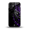 black panther superhero back phone cover | glass case for iphone 16 plus