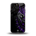 black panther superhero back phone cover | glass case for iphone 16 pro