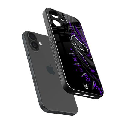 black panther superhero back phone cover | glass case for iphone 16