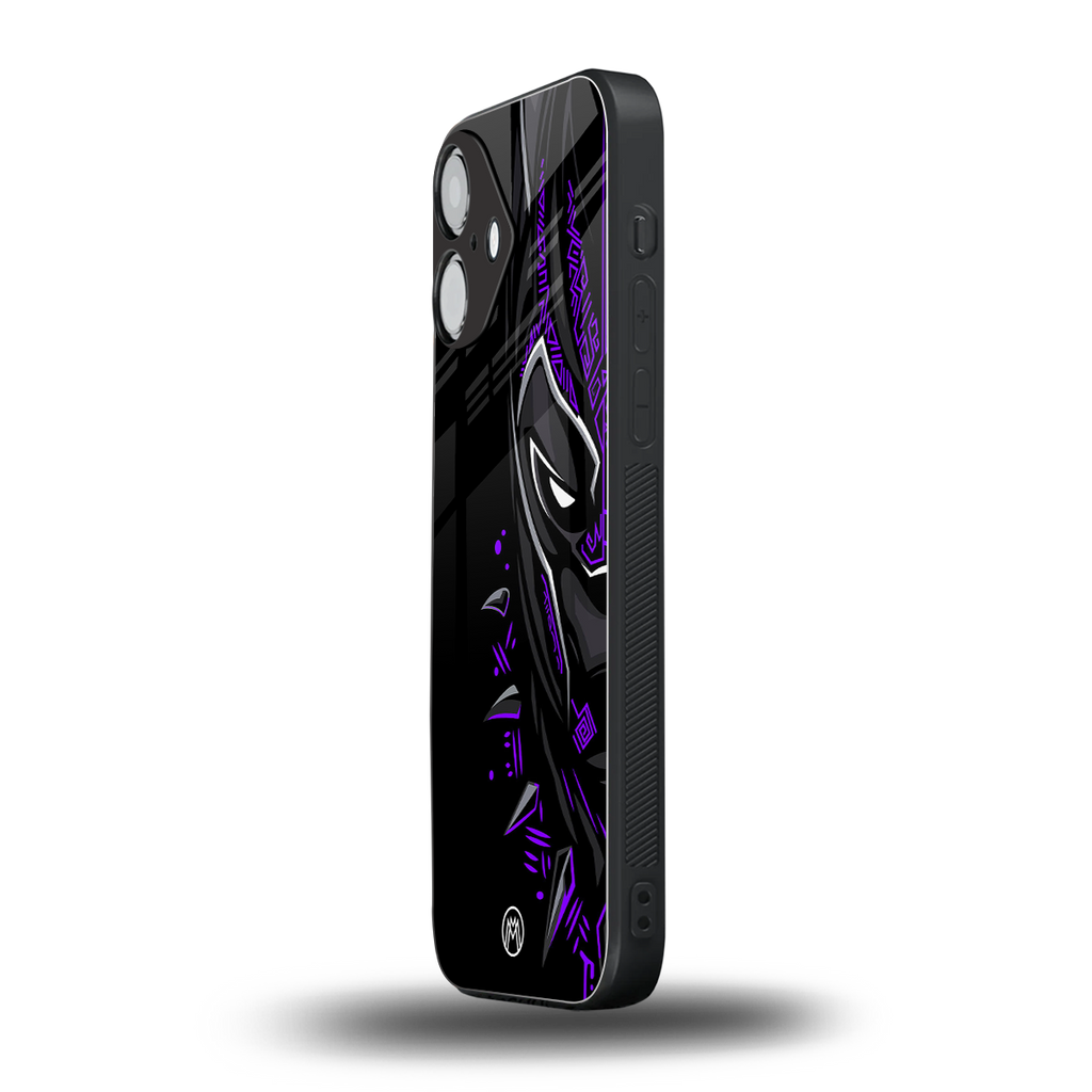 black panther superhero back phone cover | glass case for iphone 16