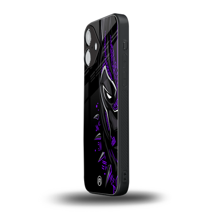 black panther superhero back phone cover | glass case for iphone 16