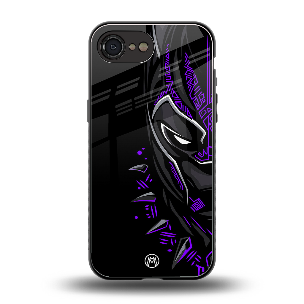 black panther superhero back phone cover | glass case for iphone 16e