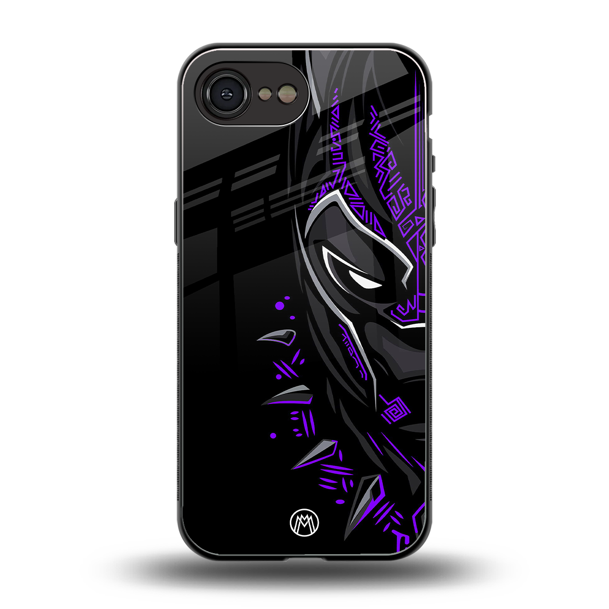 black panther superhero back phone cover | glass case for iphone 16e