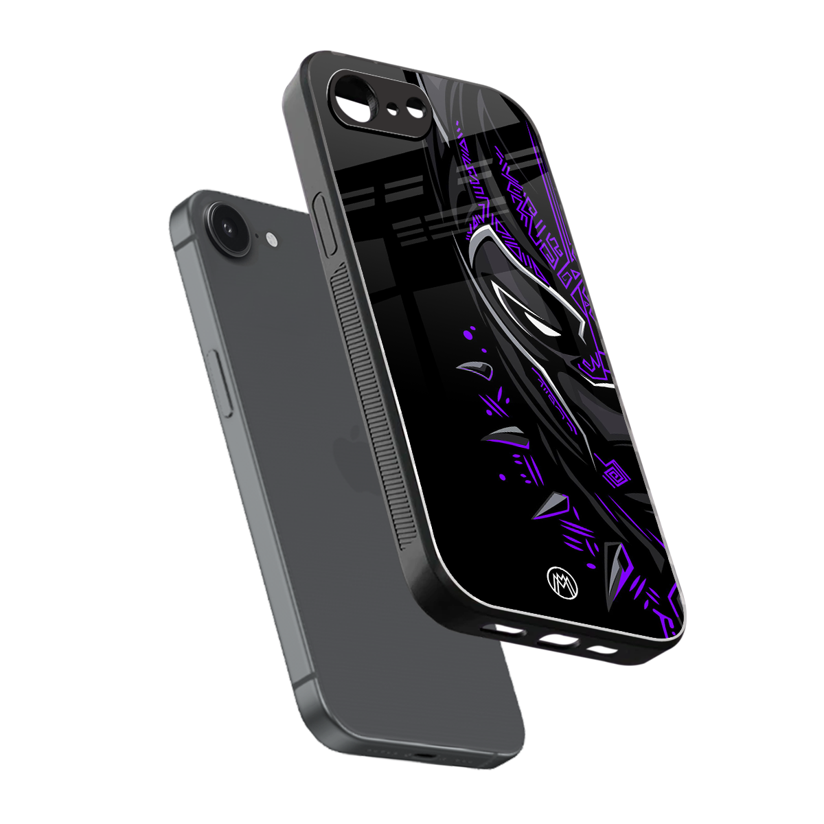black panther superhero back phone cover | glass case for iphone 16e