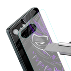 black panther superhero back phone cover | glass case for iphone 16e