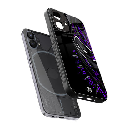 black panther superhero back phone cover | glass case for nothing phone 1