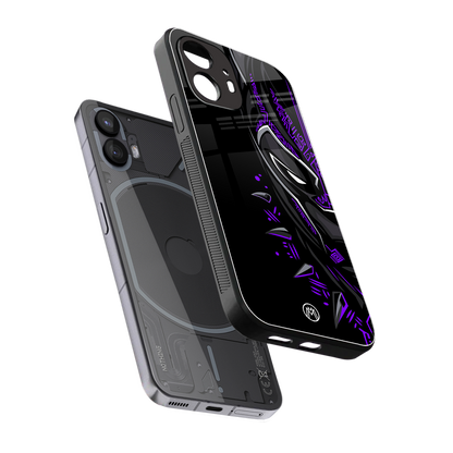 black panther superhero back phone cover | glass case for nothing phone 2