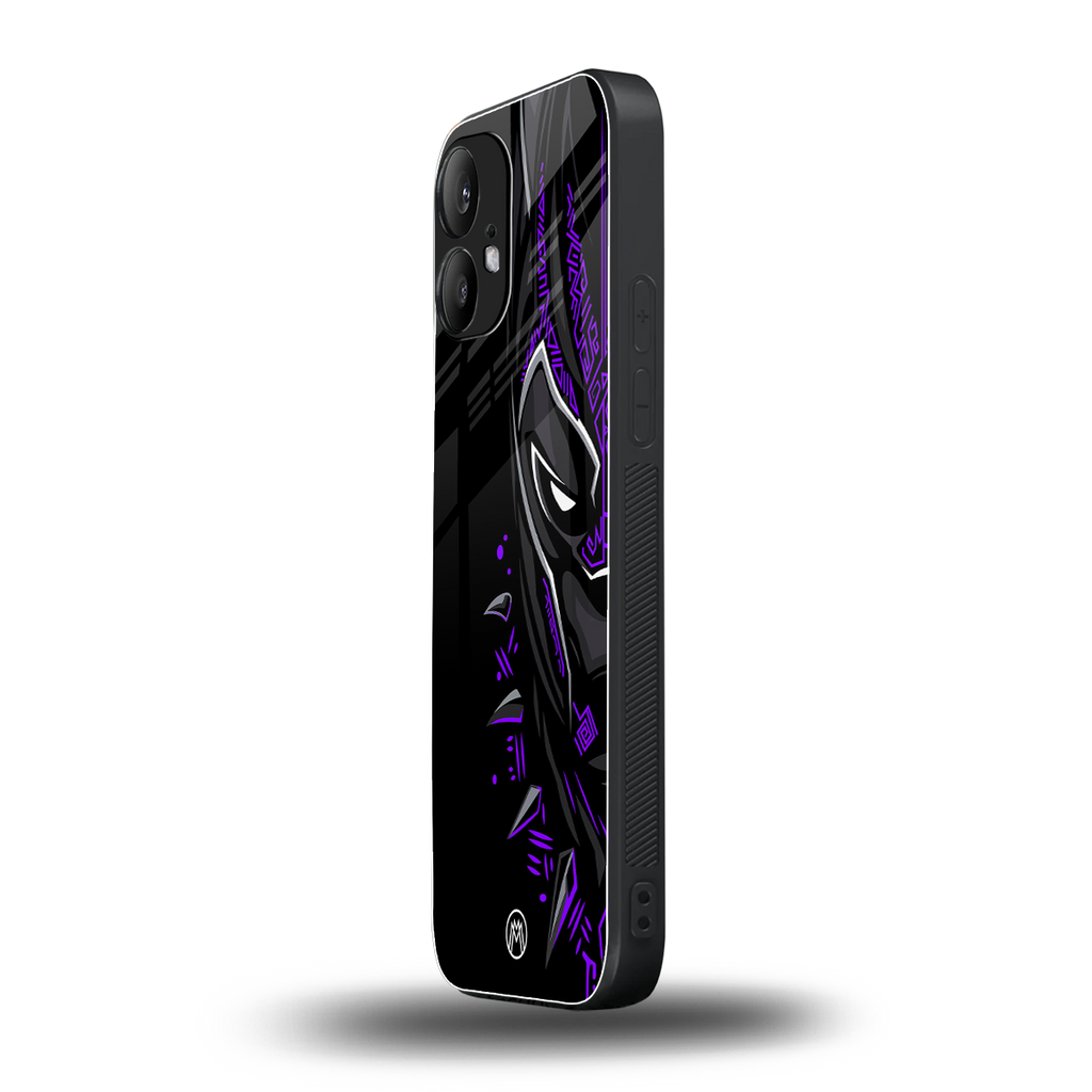black panther superhero back phone cover | glass case for nothing phone 2