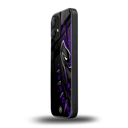 black panther superhero back phone cover | glass case for nothing phone 2