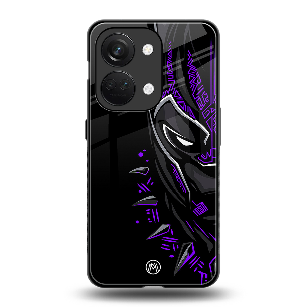black panther superhero back phone cover | glass case for oneplus nord 3