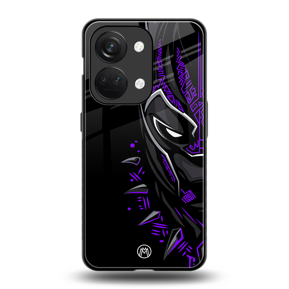 black panther superhero back phone cover | glass case for oneplus nord 3