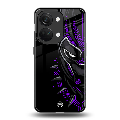 black panther superhero back phone cover | glass case for oneplus nord 3