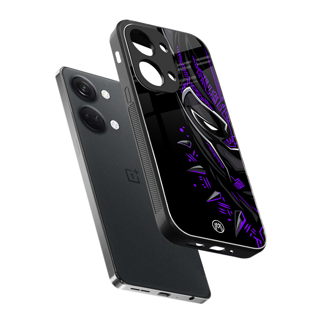 black panther superhero back phone cover | glass case for oneplus nord 3