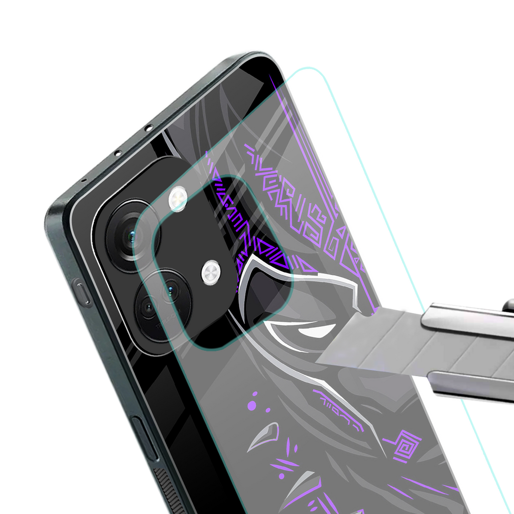 black panther superhero back phone cover | glass case for oneplus nord 3