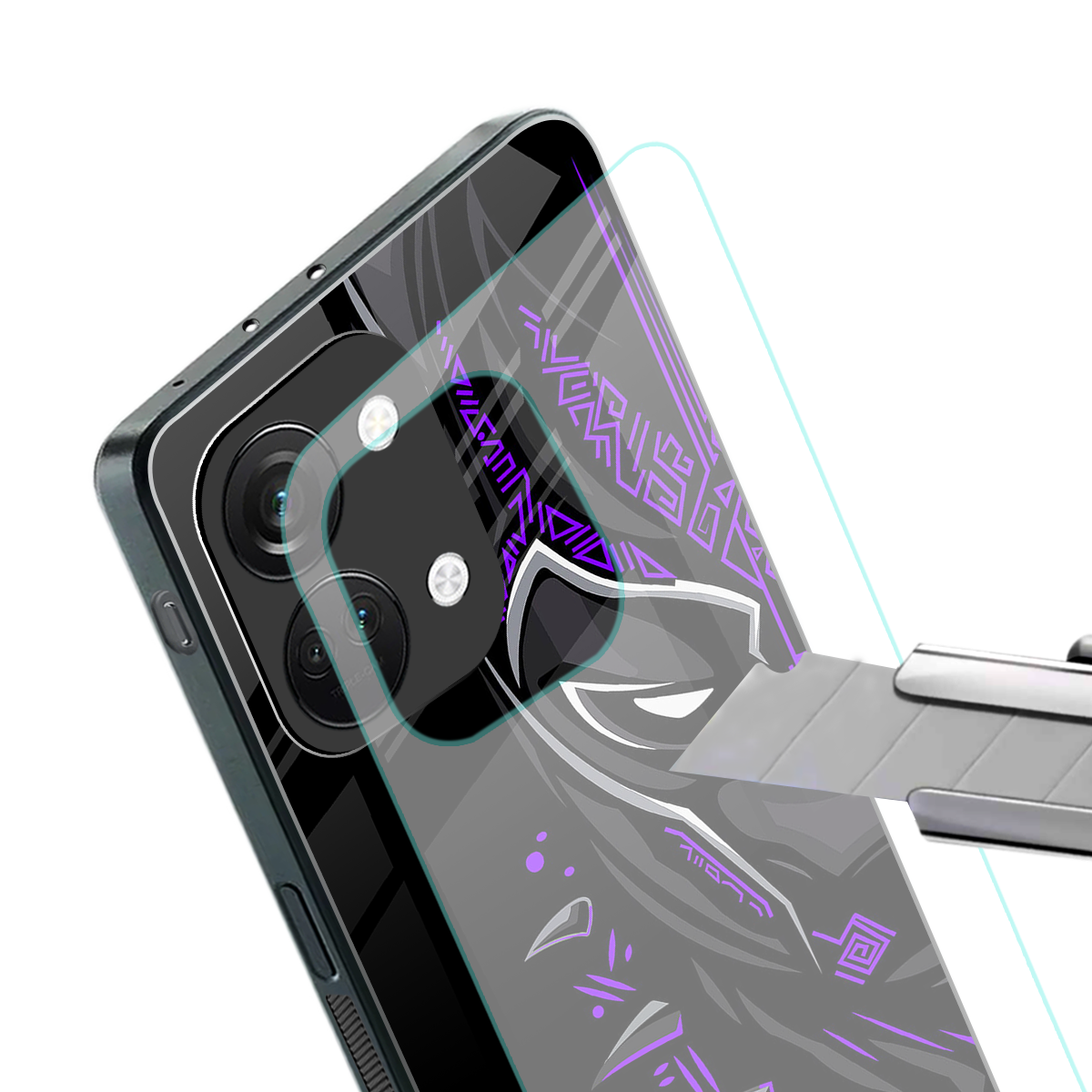 black panther superhero back phone cover | glass case for oneplus nord 3