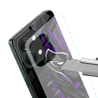 black panther superhero back phone cover | glass case for oneplus nord 3
