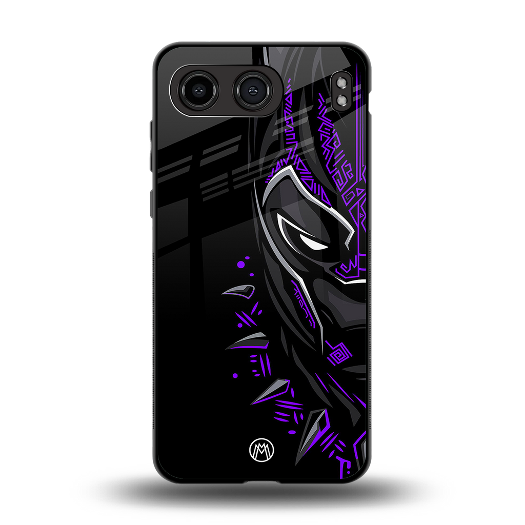 black panther superhero back phone cover | glass case for oneplus nord 4