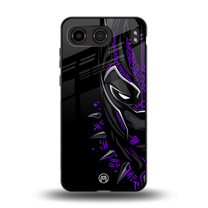 black panther superhero back phone cover | glass case for oneplus nord 4