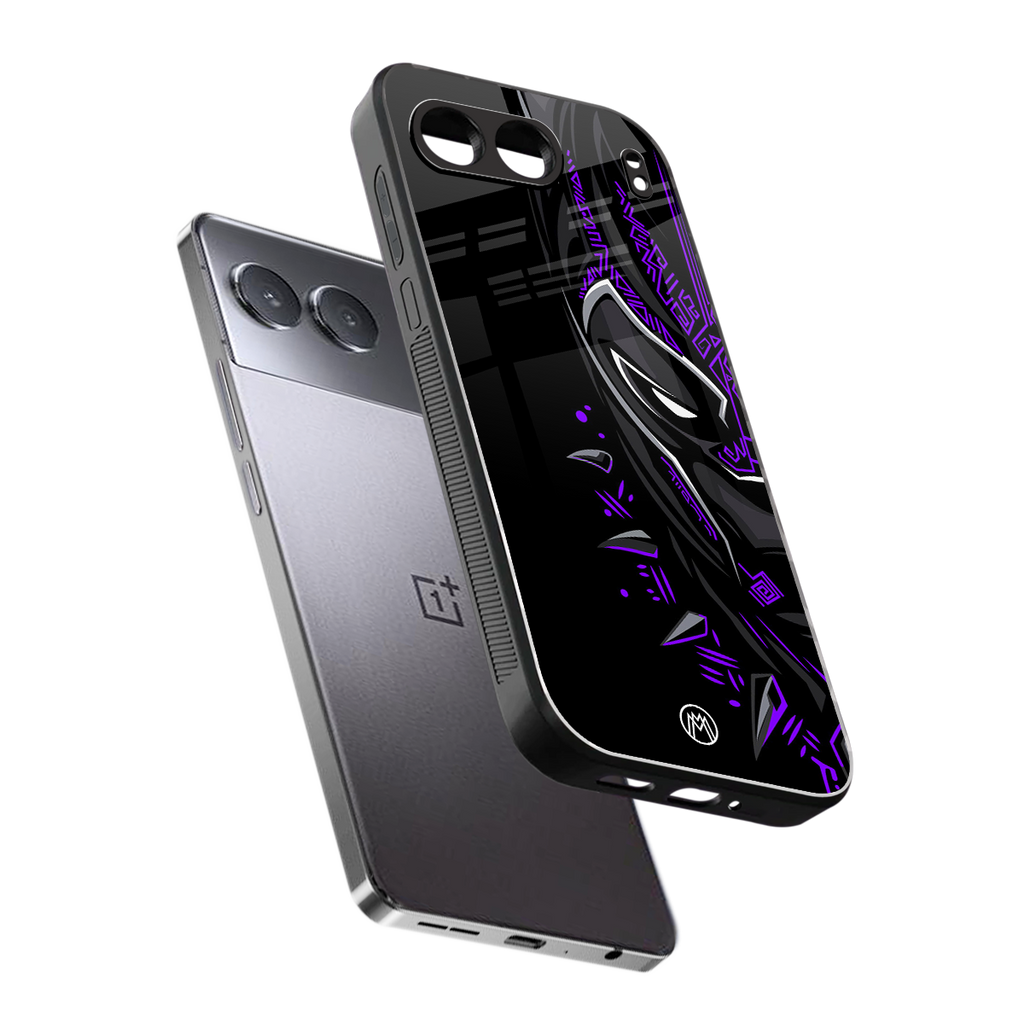 black panther superhero back phone cover | glass case for oneplus nord 4