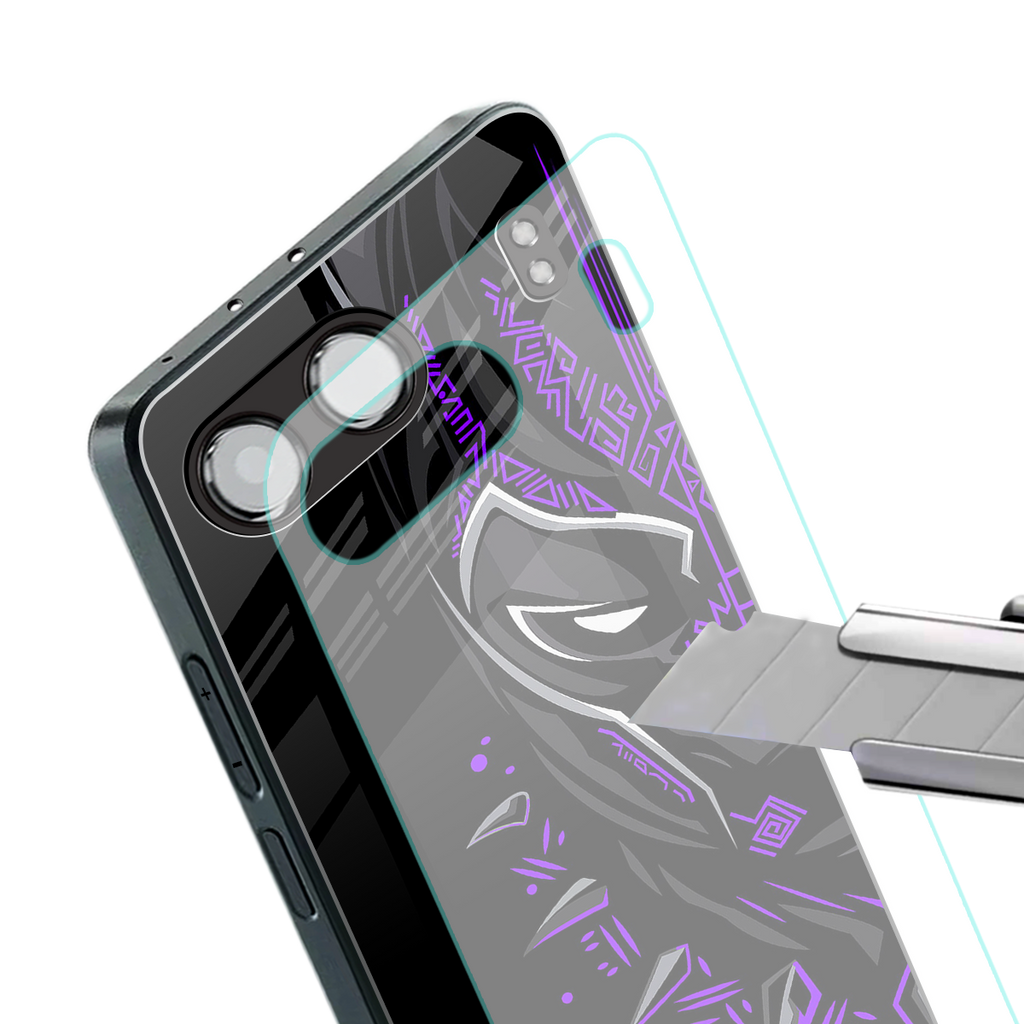 black panther superhero back phone cover | glass case for oneplus nord 4