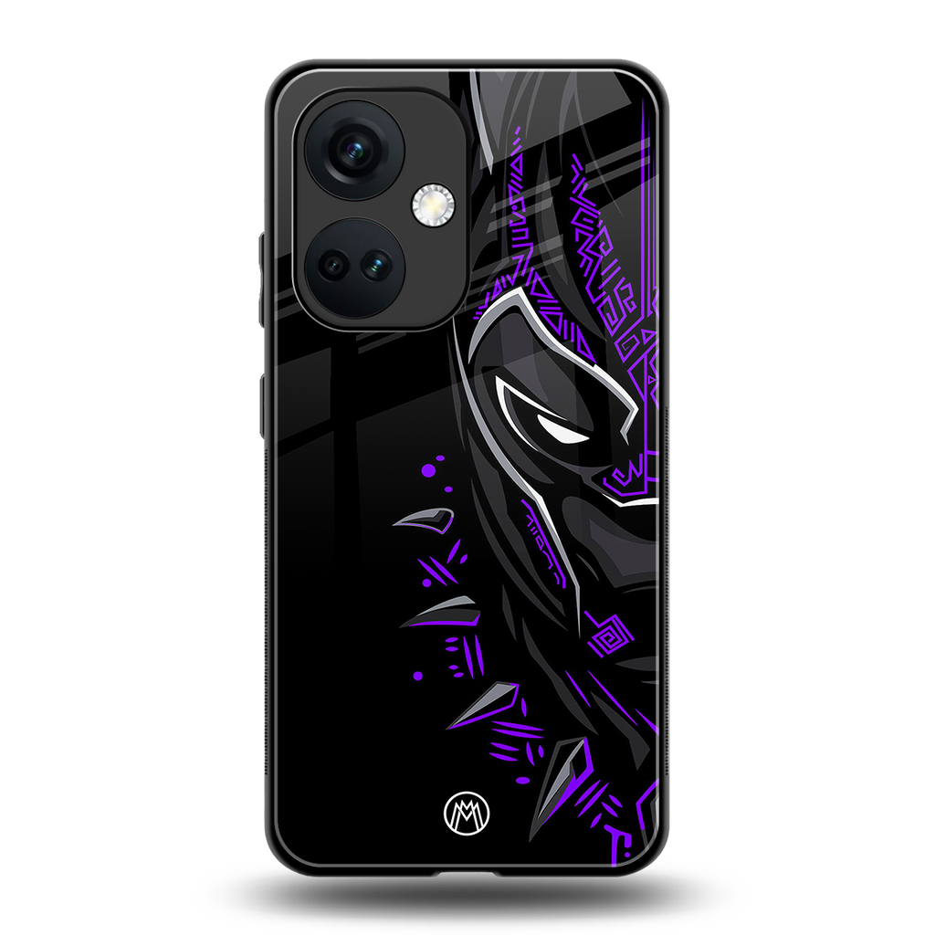 black panther superhero back phone cover | glass case for oneplus nord ce 3