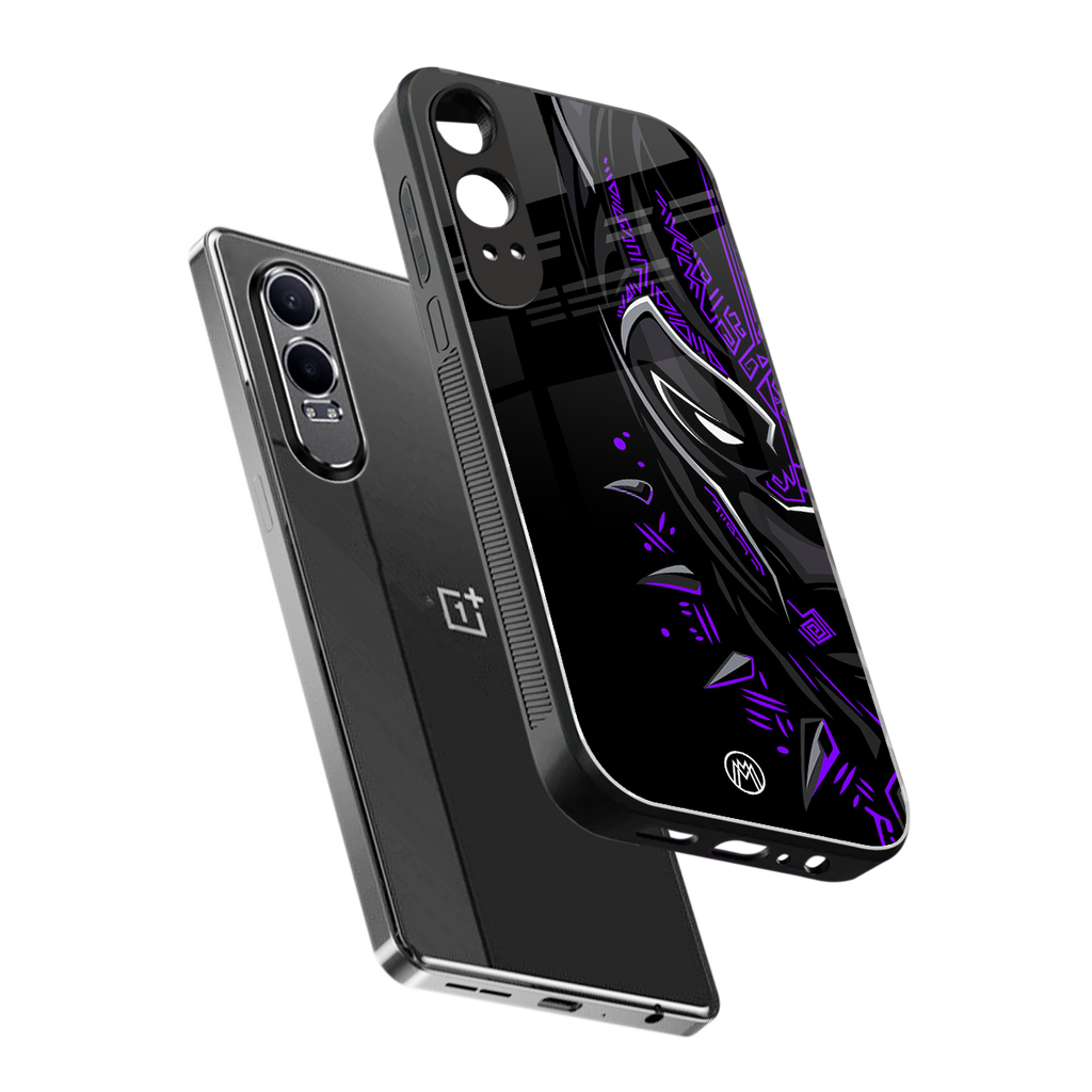 black panther superhero back phone cover | glass case for oneplus nord ce 4 lite