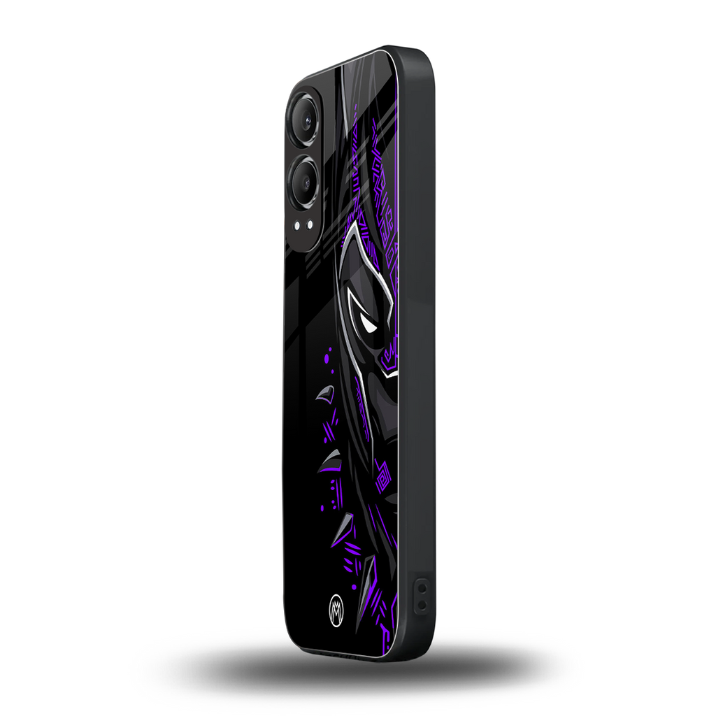 black panther superhero back phone cover | glass case for oneplus nord ce 4 lite