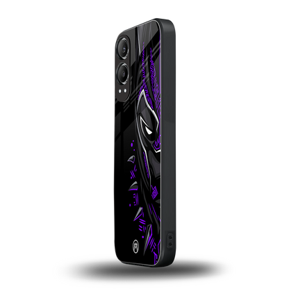 black panther superhero back phone cover | glass case for oneplus nord ce 4 lite