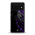 black panther superhero back phone cover | glass case for google pixel 6 pro