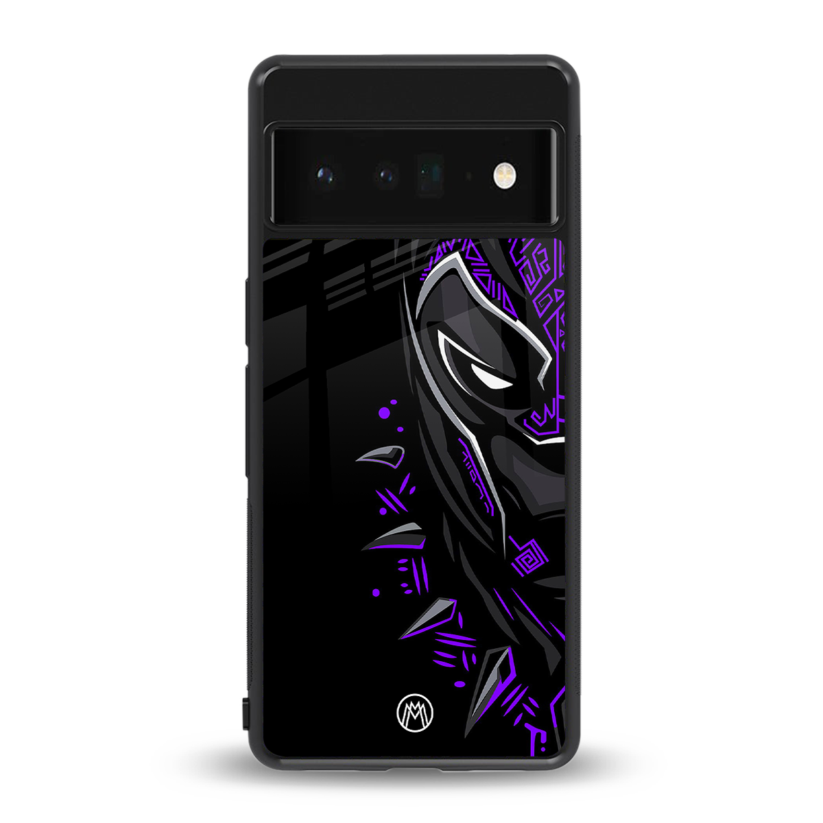 black panther superhero back phone cover | glass case for google pixel 6 pro