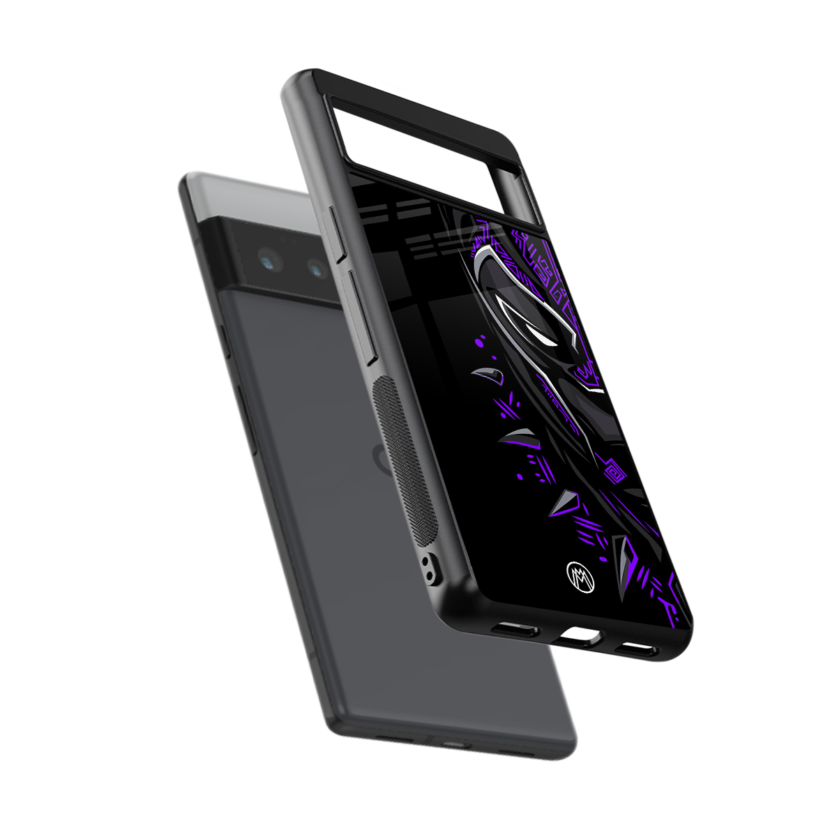 black panther superhero back phone cover | glass case for google pixel 6 pro